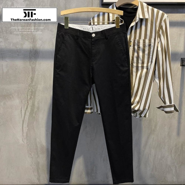 Cotton Casual Suit Pants