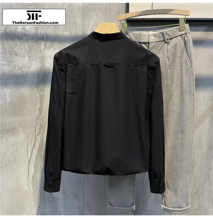 Cotton Collar Long Sleeve