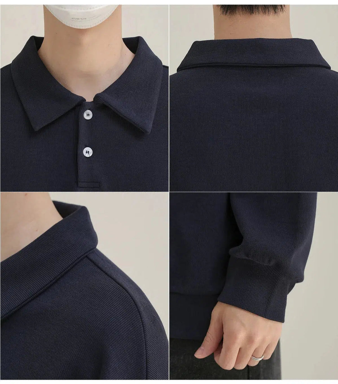 Cotton Lapel Polo Shirt