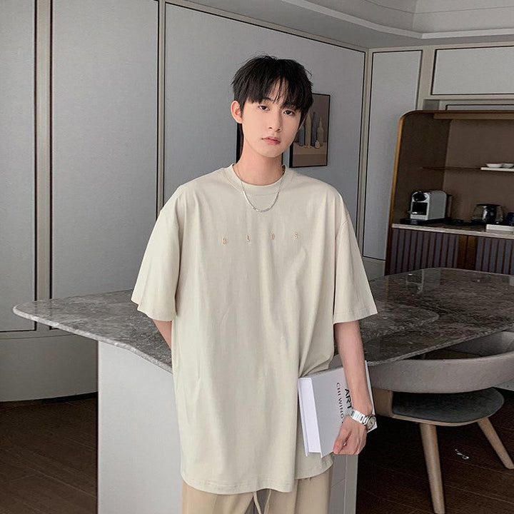 Cotton Oversized Crew Neck T-shirt