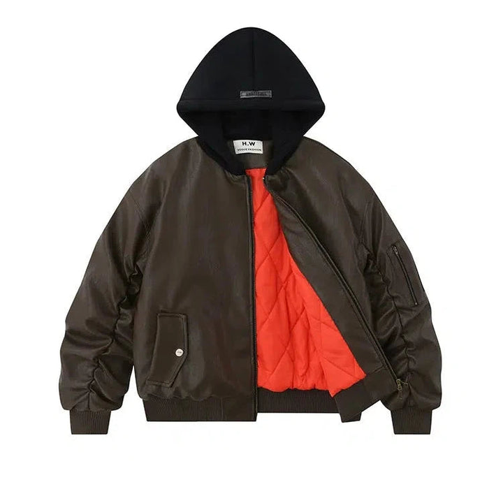 Cotton-Padded Hooded Pockets Jacket