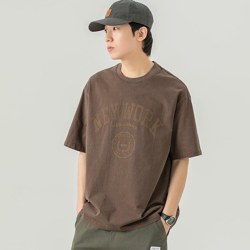 Cotton Round Neck Short-sleeve T-shirt