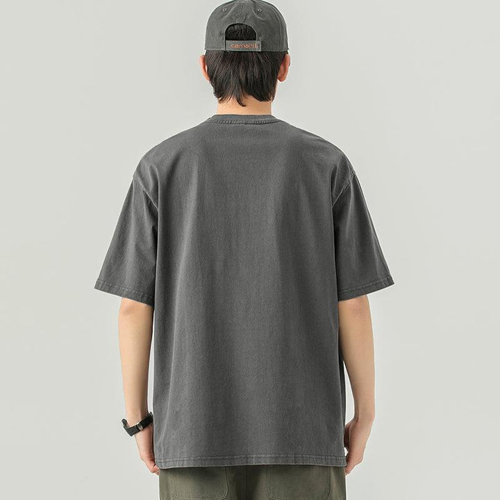 Cotton Round Neck Short-sleeve T-shirt