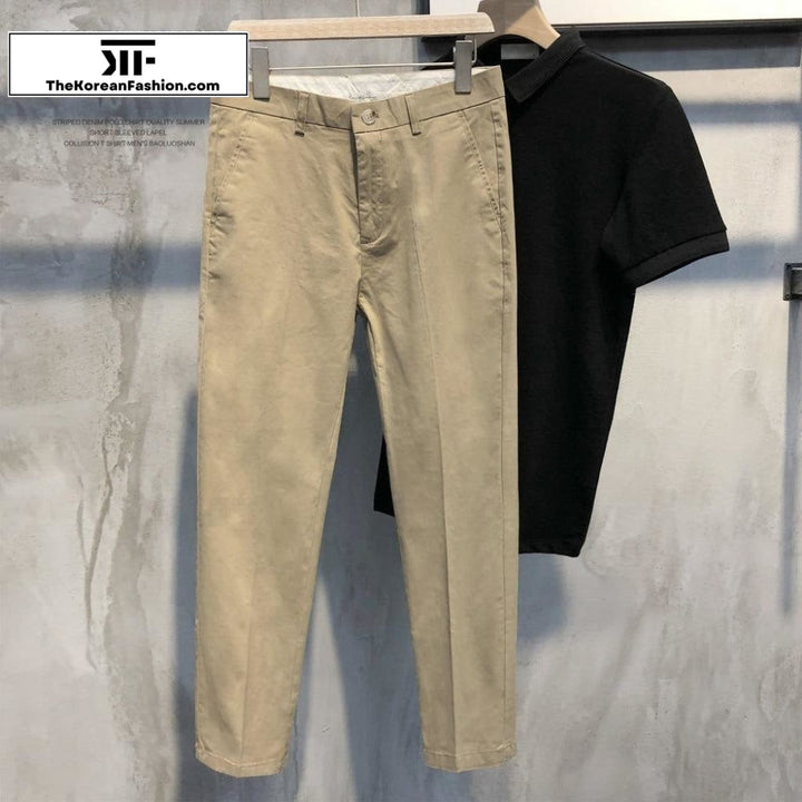 Cotton Slim Casual Pants