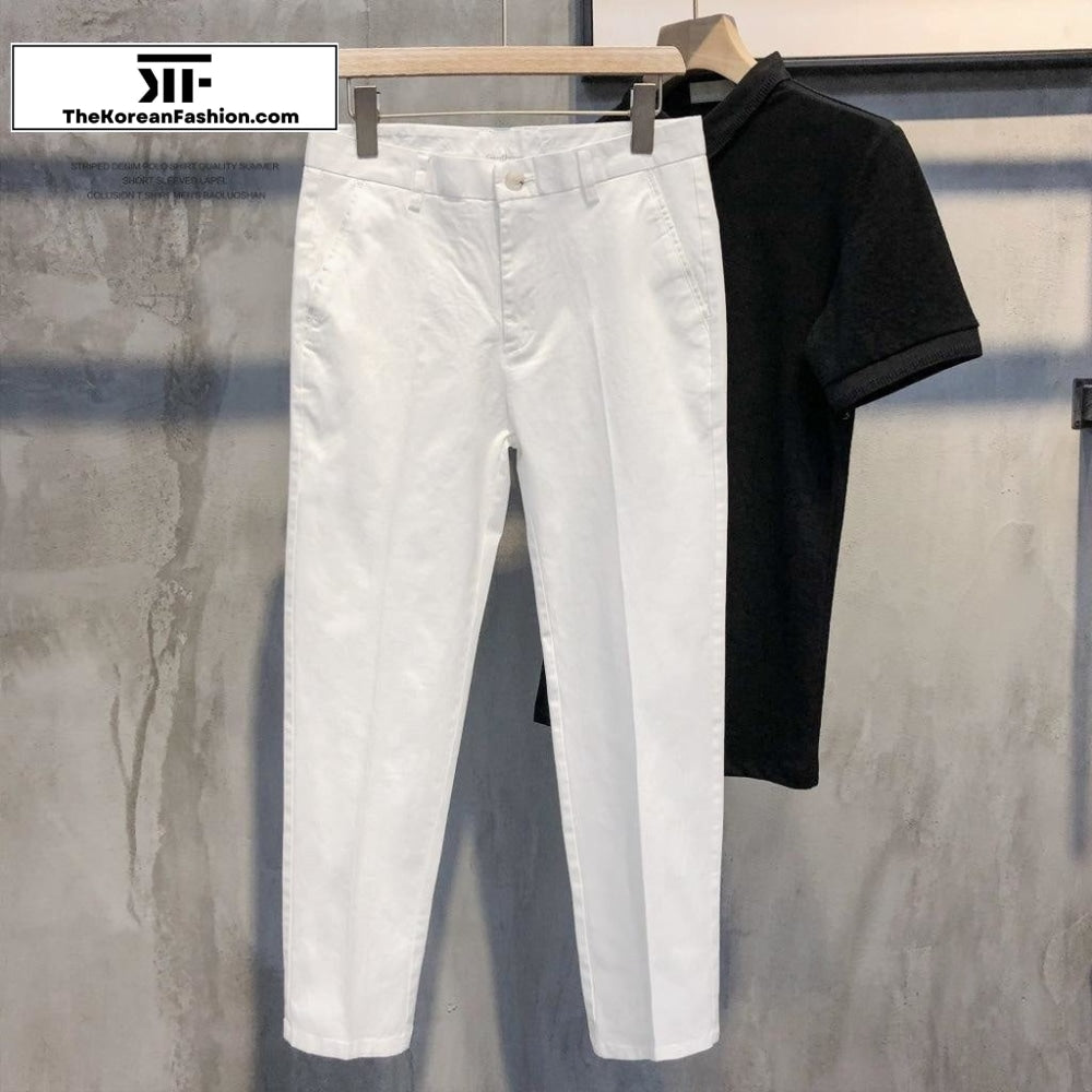 Cotton Slim Casual Pants