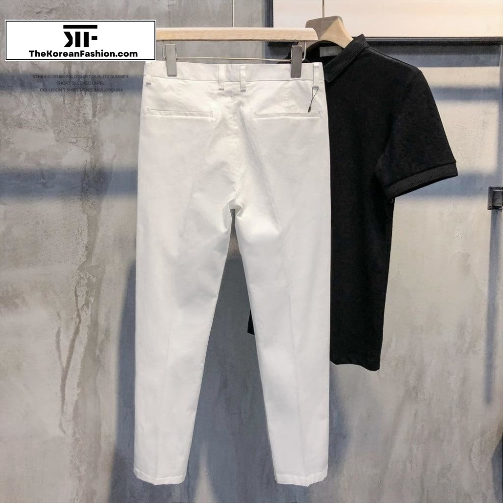 Cotton Slim Casual Pants