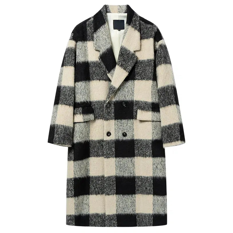 Cozy Checkered Wool Coat