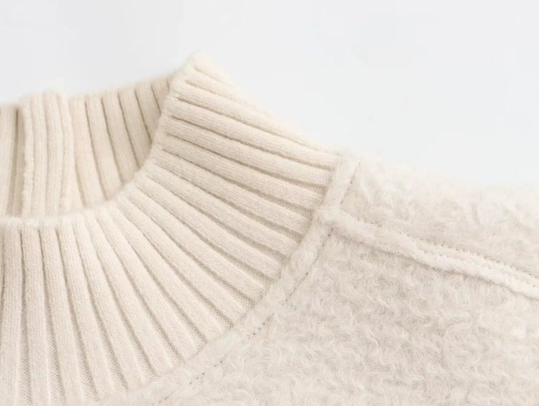 Cozy Fleece Turtleneck Sweatshirt