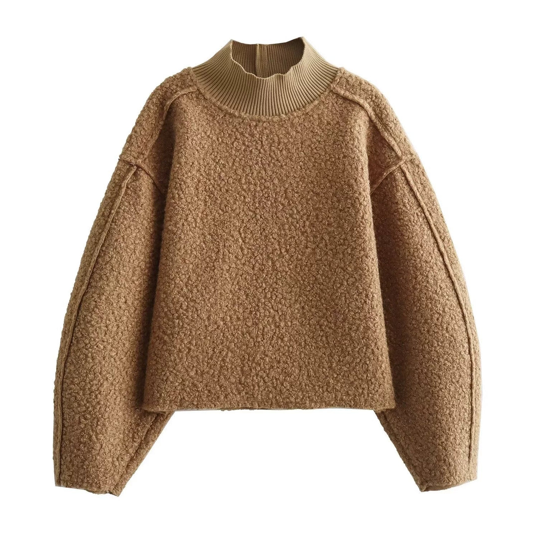 Cozy Fleece Turtleneck Sweatshirt