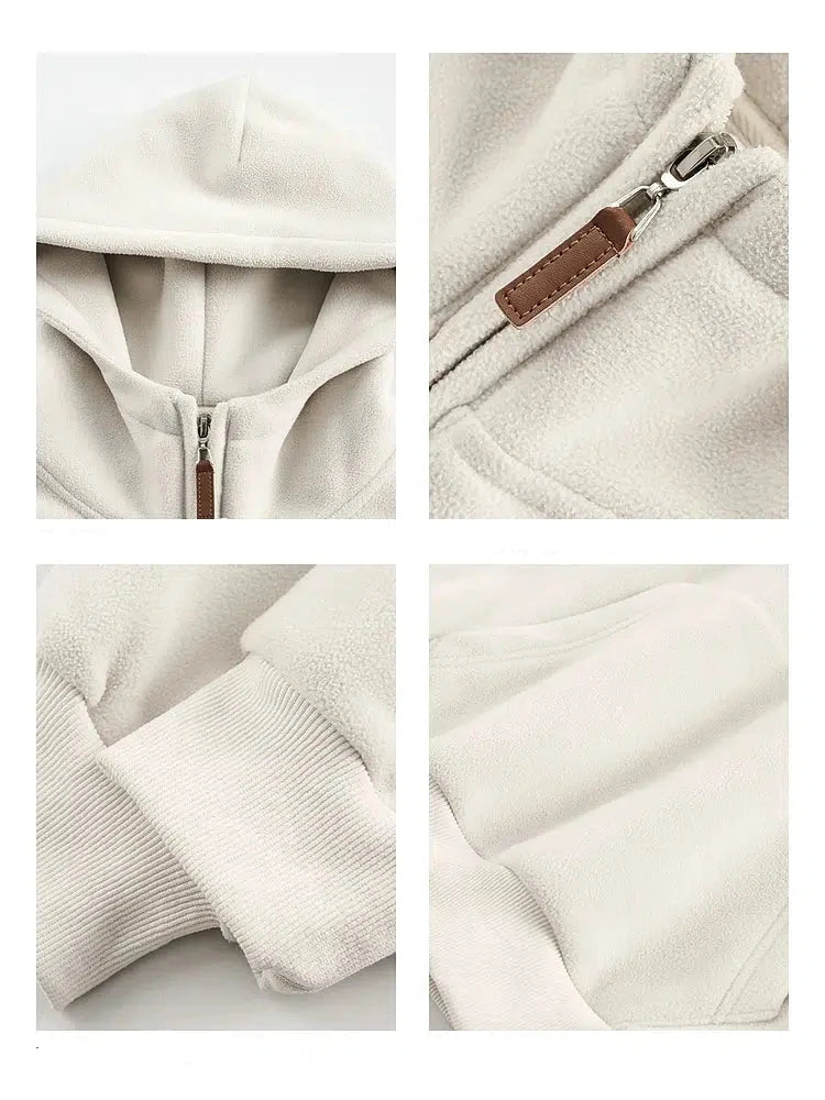 Cozy Half-Zip Hooded Sweatshirt