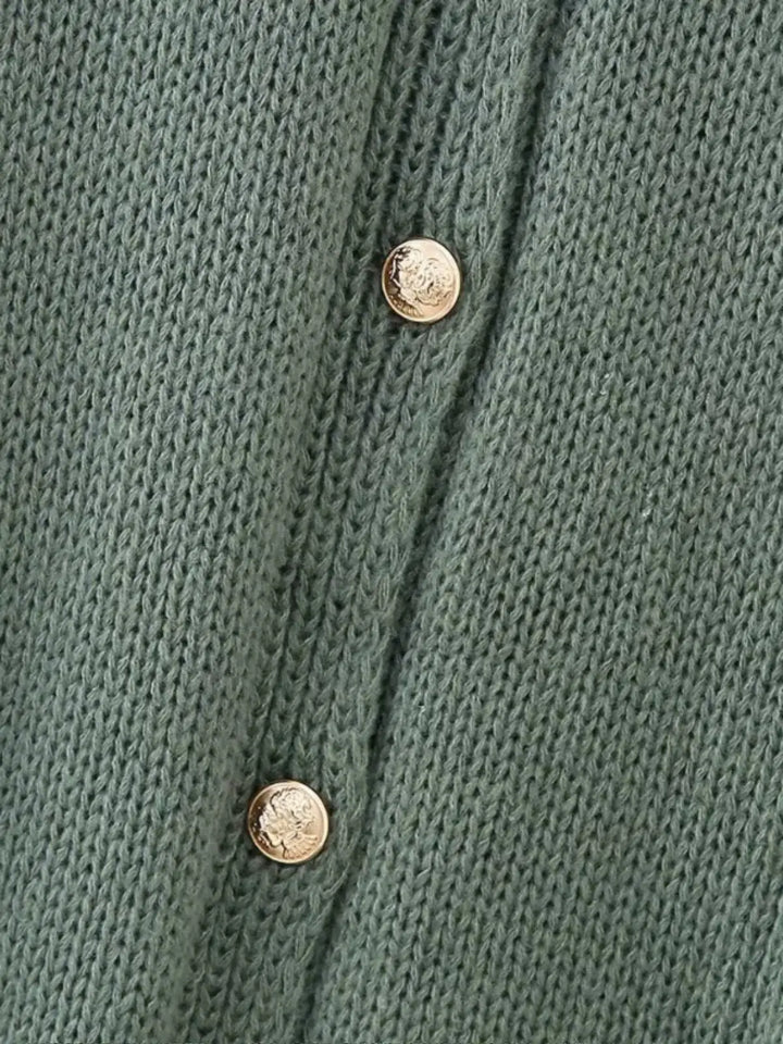 Cozy Knit Button-Down Cardigan