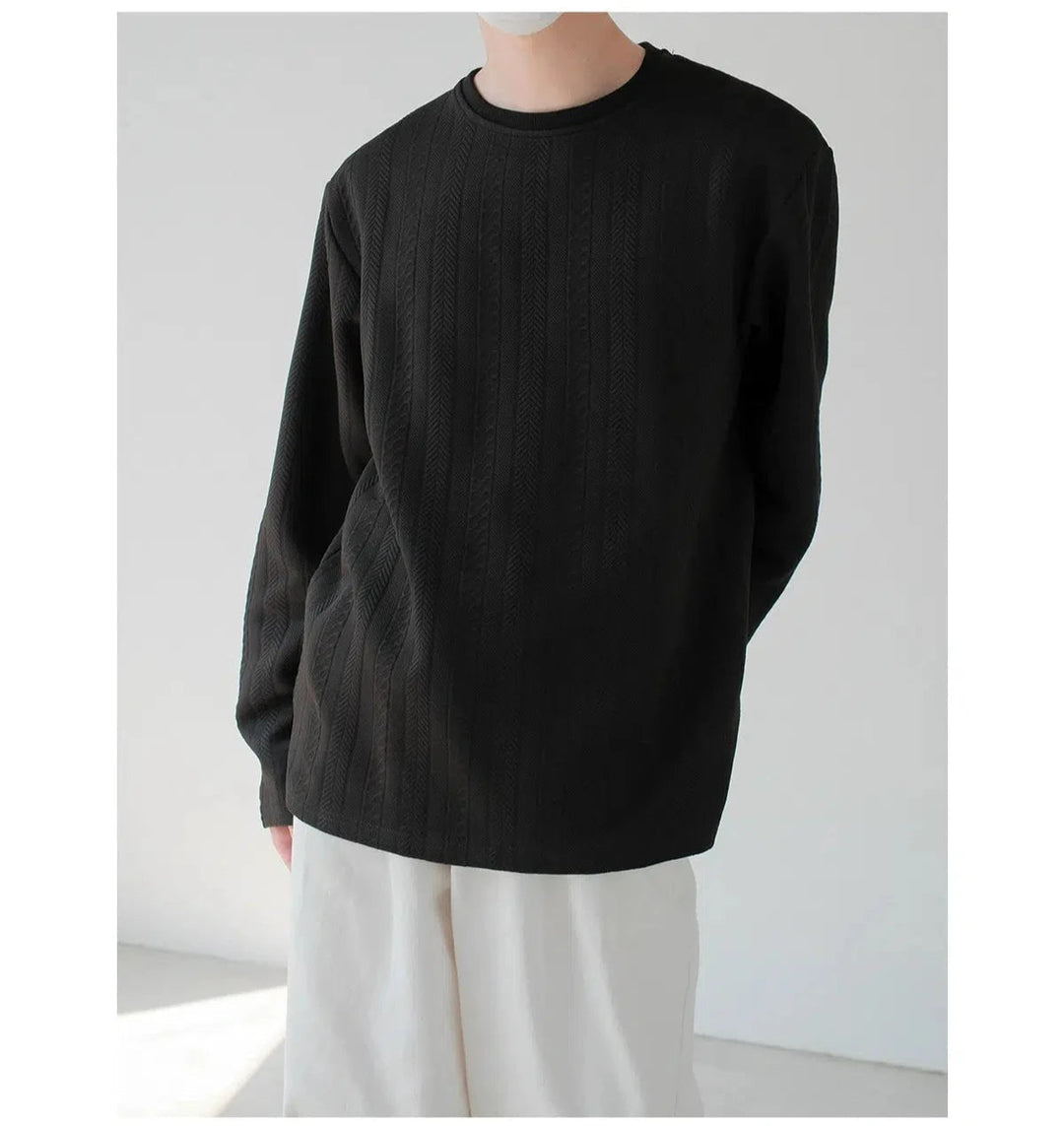 Crew Neck Long Sleeve T-shirt