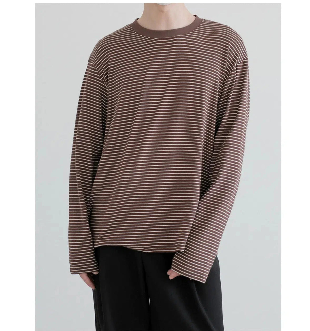 Crew Neck Striped Pullover