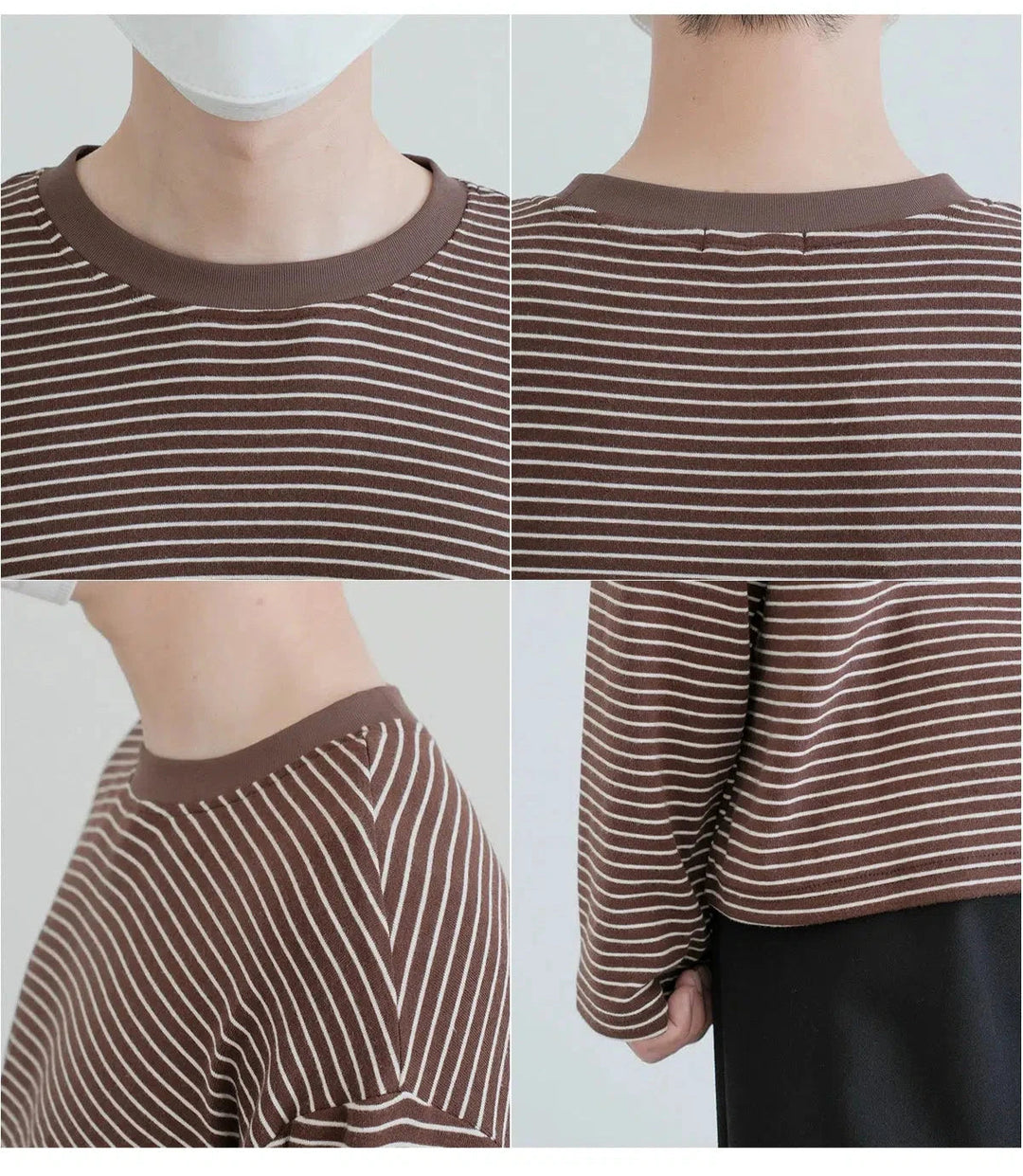 Crew Neck Striped Pullover