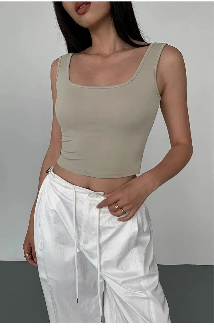 Cropped Backless Camisole