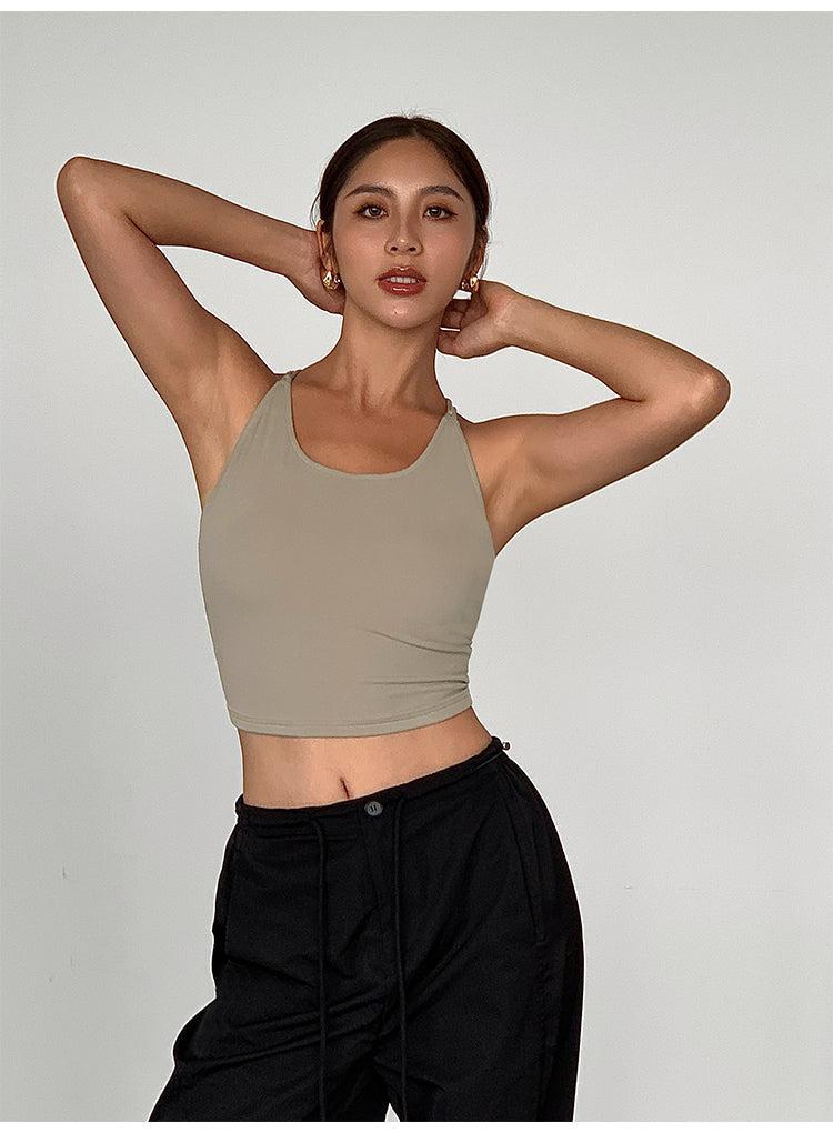 Cropped Backless Camisole