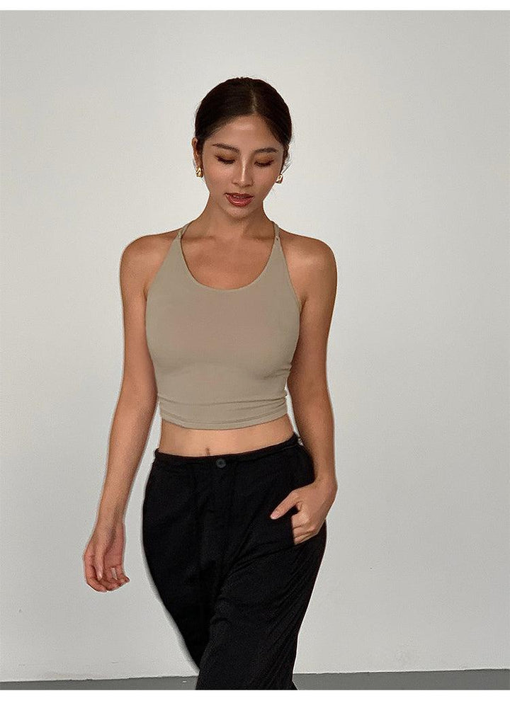 Cropped Backless Camisole