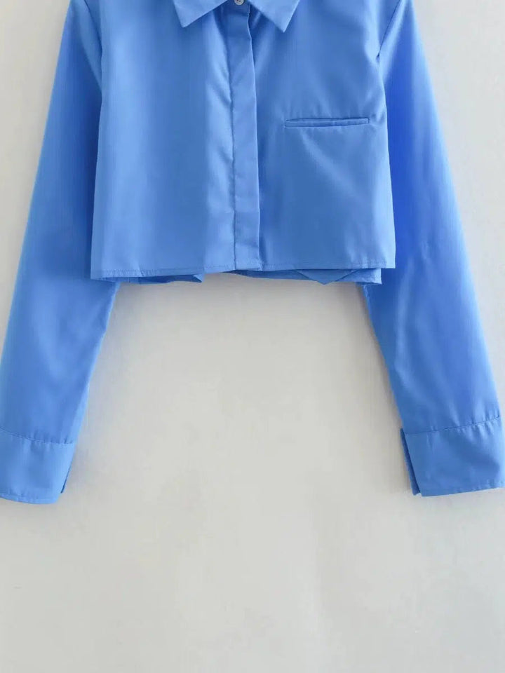 Cropped Long Sleeve Shirt