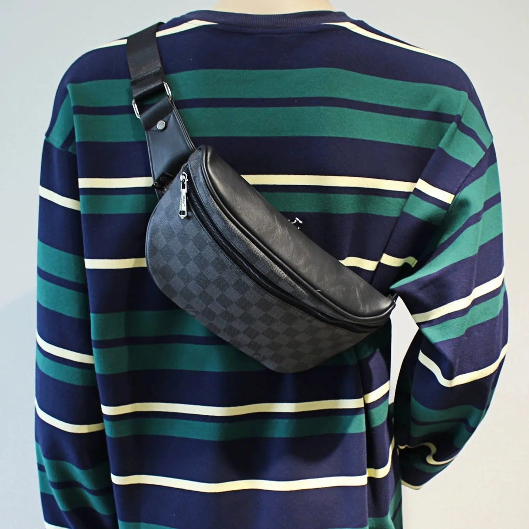 Crossbody Checkered Pattern Bag