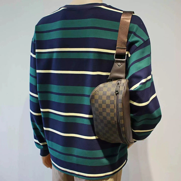 Crossbody Checkered Pattern Bag