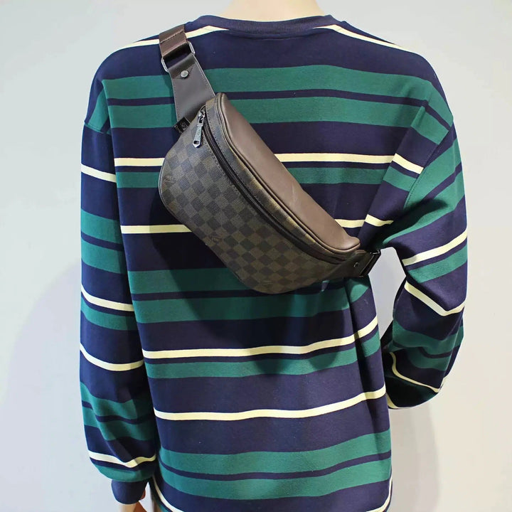 Crossbody Checkered Pattern Bag