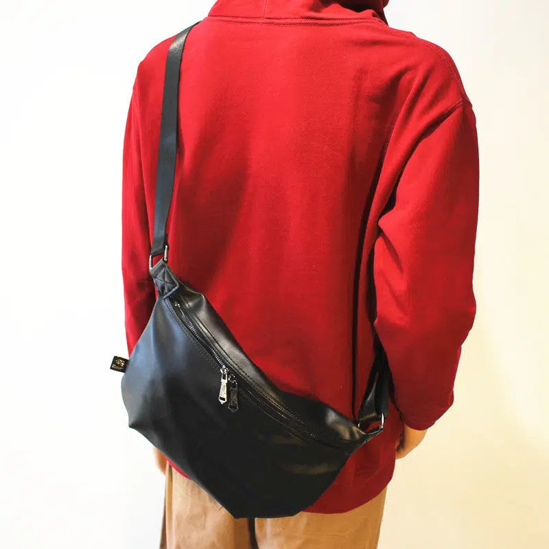 Crossbody Leather Chest Bag