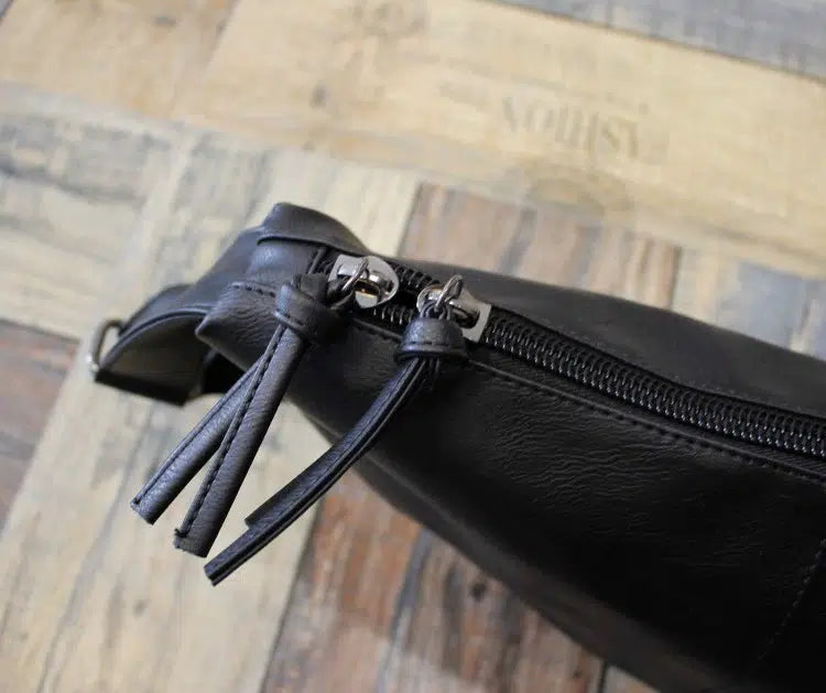 Crossbody Leather Hobo Bag