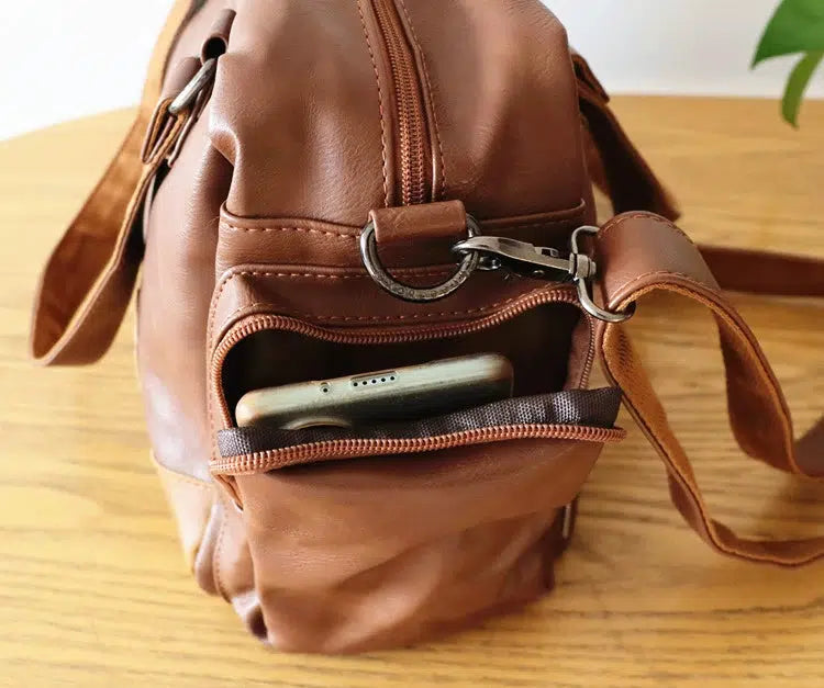 Crossbody Leather Travel Bag