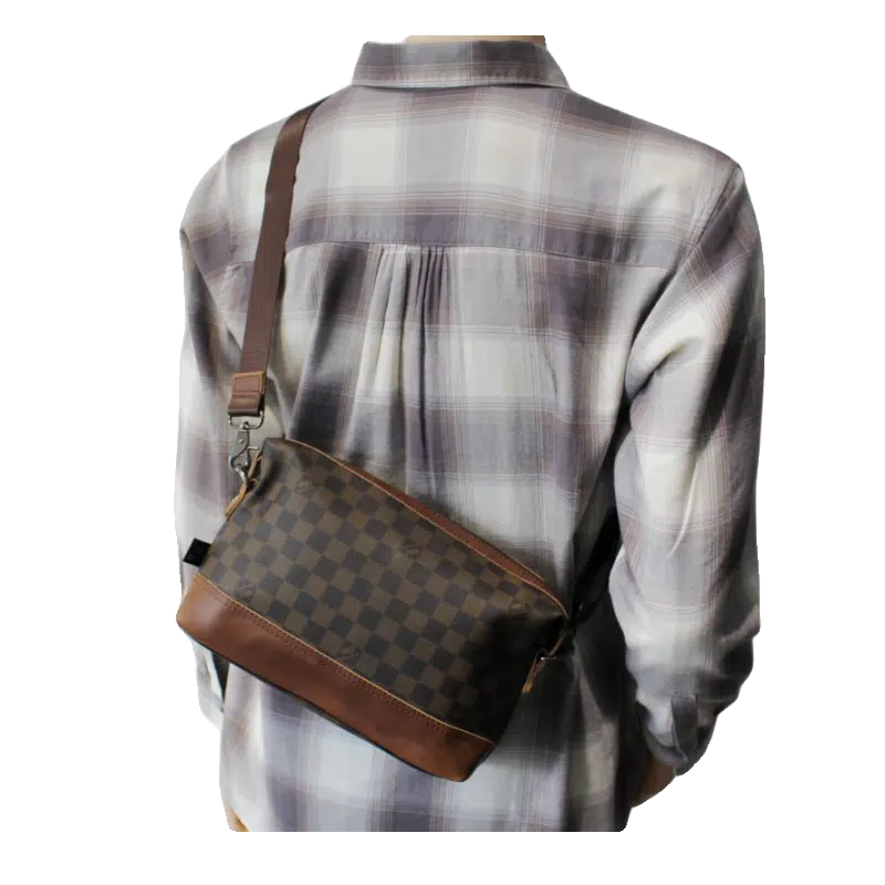 Crossbody Plaid Shoulder Bag