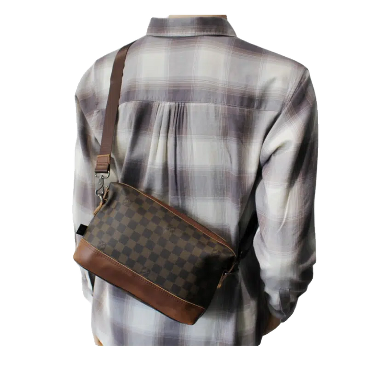 Crossbody Plaid Shoulder Bag