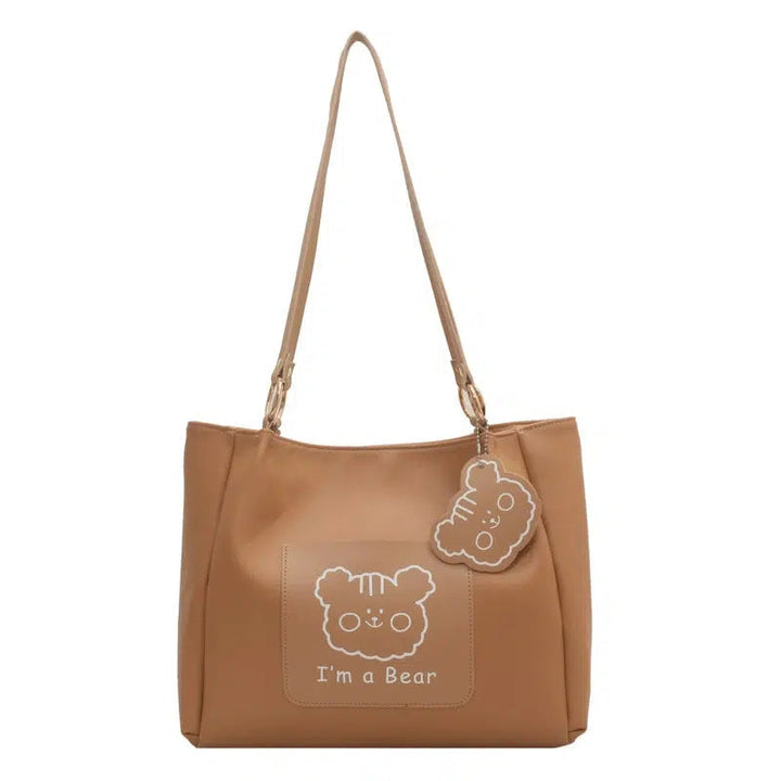 Cute Bear Print Design Tote Bag