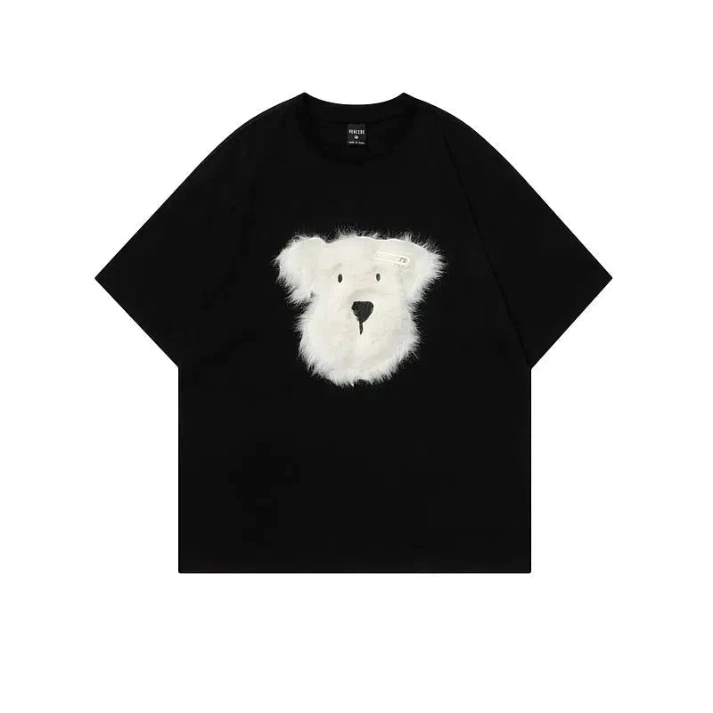 Cute Plush Embroidered T-shirts