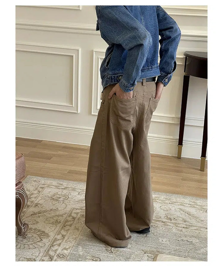 Cutting Stacked Wide-Leg Pants