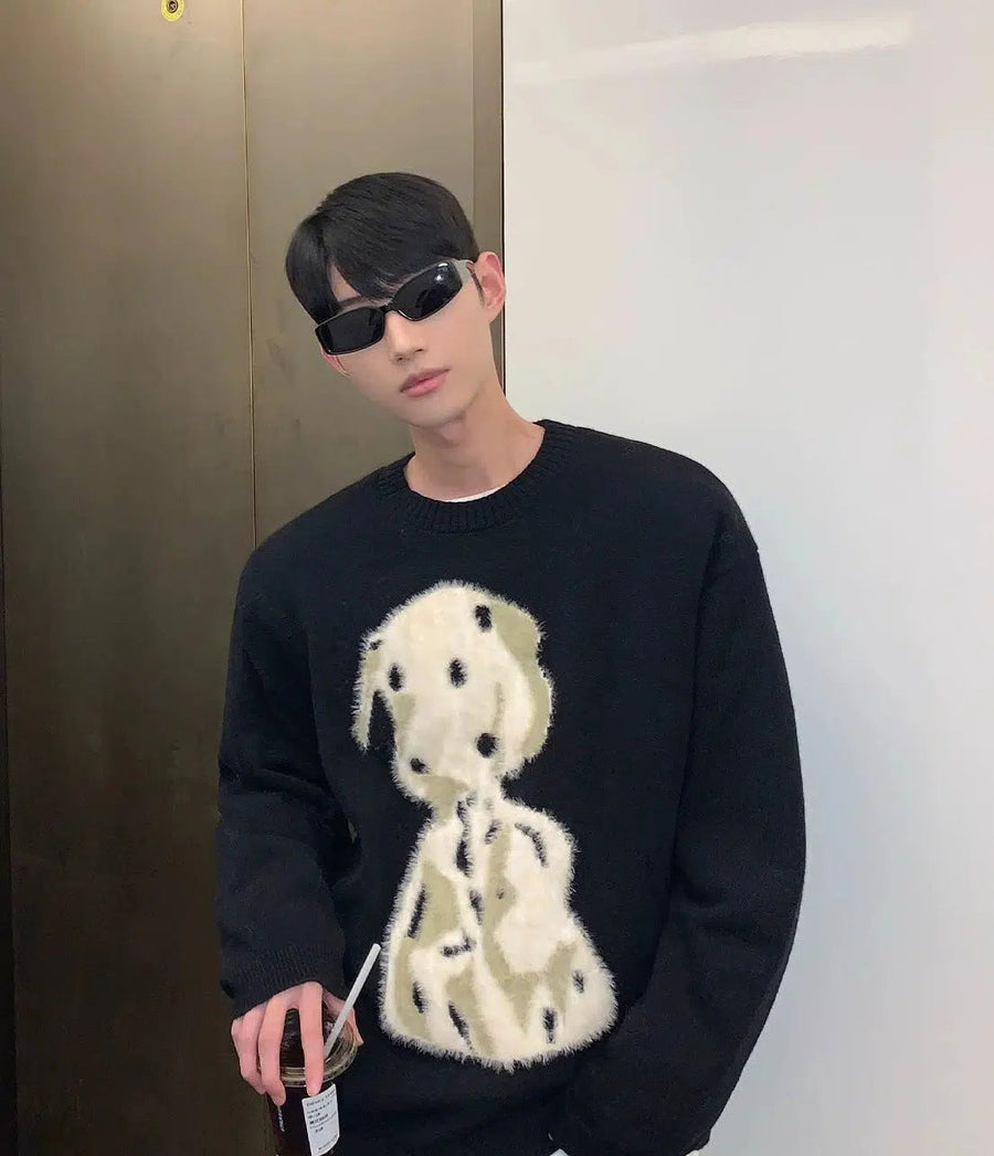 Dalmatian Embroidered Sweater