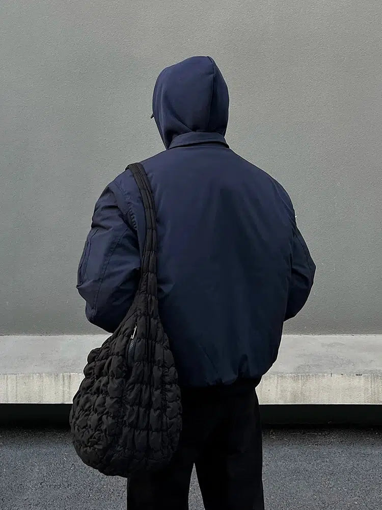 Dark Blue Zip-Up Jacket