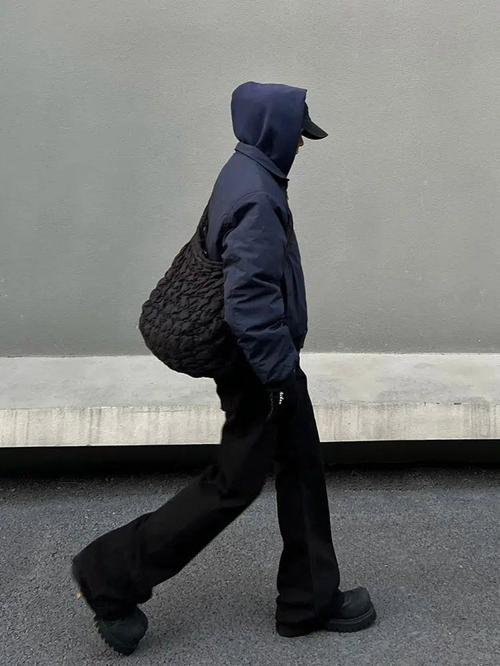 Dark Blue Zip-Up Jacket