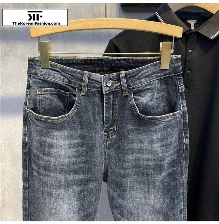 Dark Washed Slim Fit Jeans