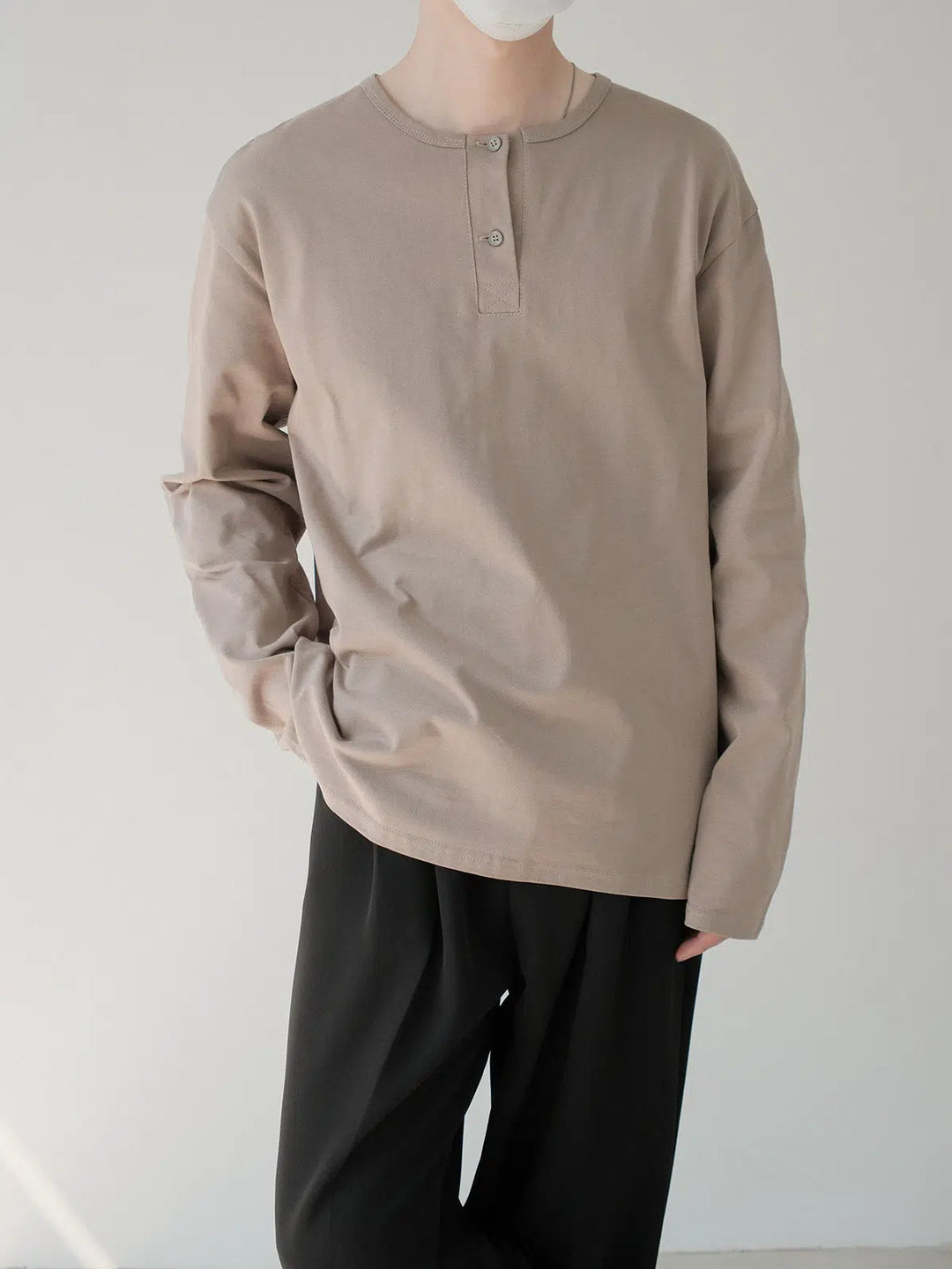 Dazionsed Long-Sleeve Henley Pullover