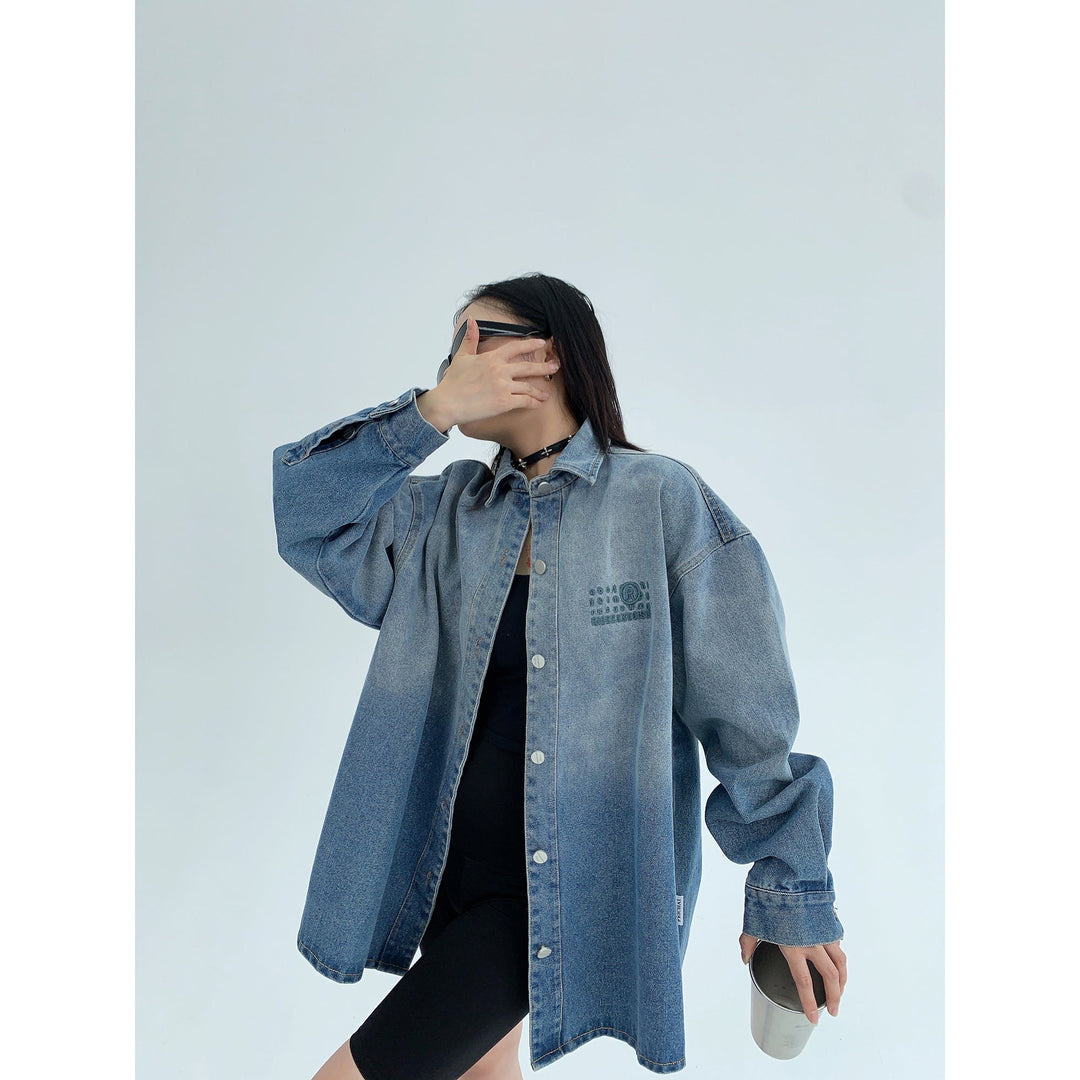 Denim Button-Up Shirt