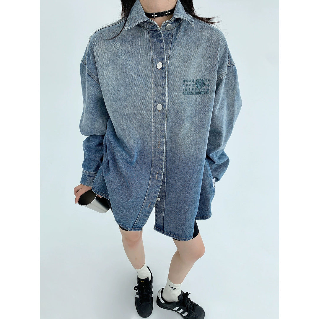 Denim Button-Up Shirt