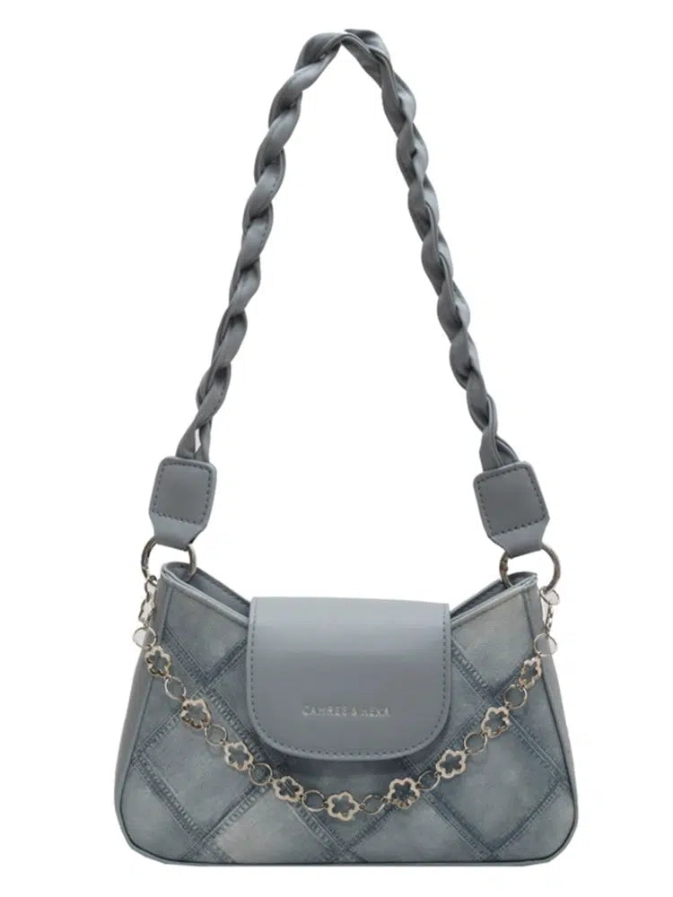 Denim Chain Shoulder Bag