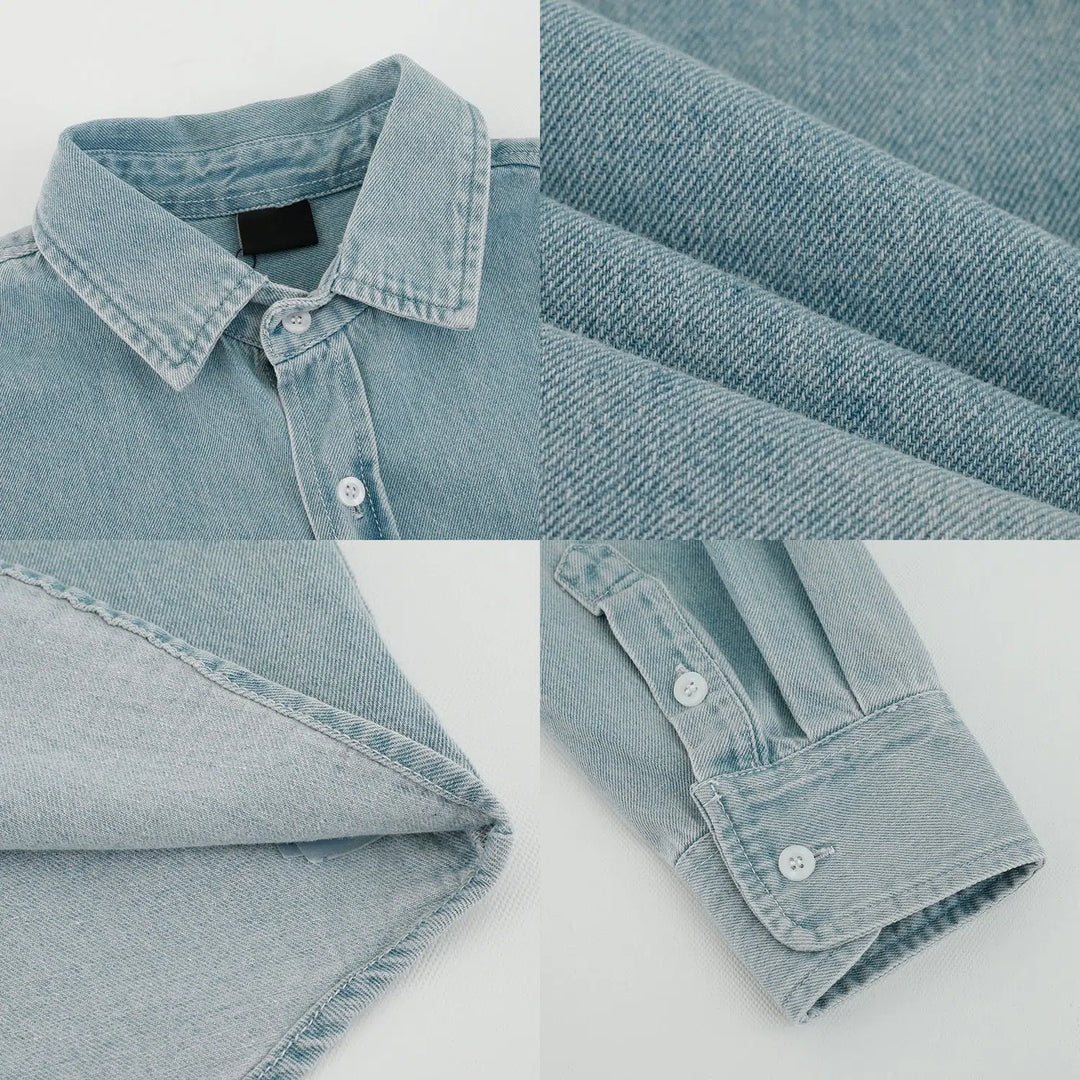 Denim Denim Long-sleeved Shirt