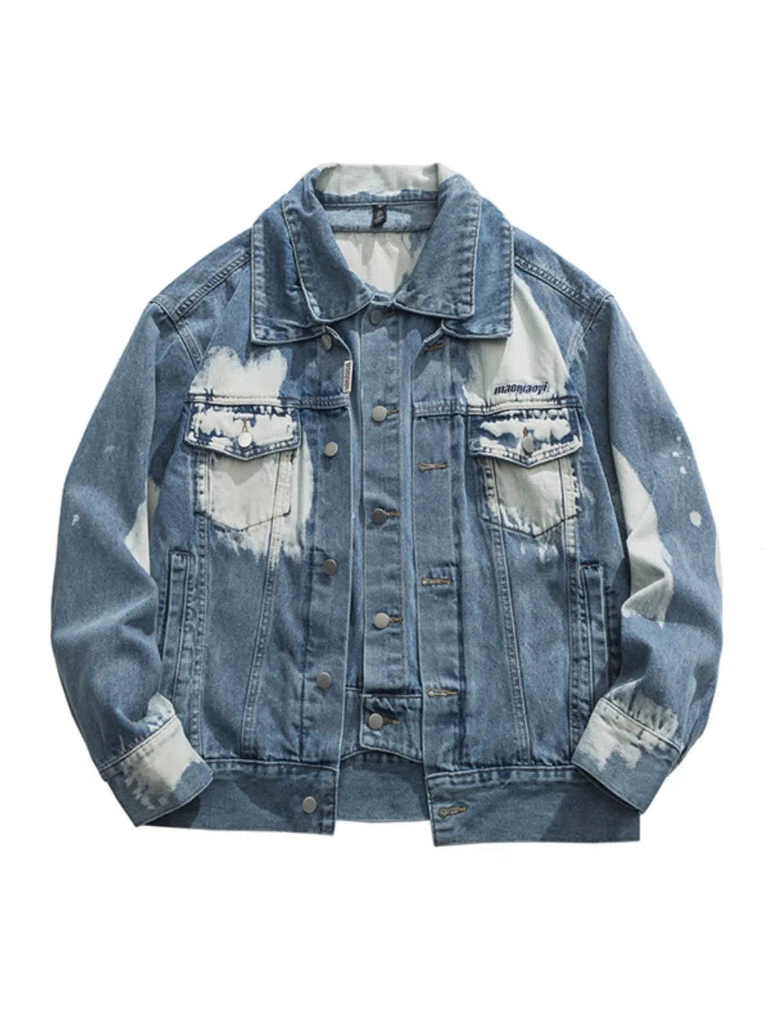 Denim Oversized Lapel Coat