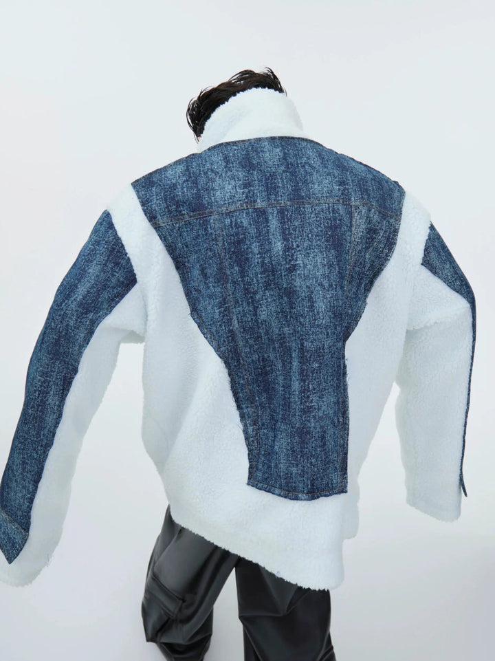 Two-piece Denim Patchwork Jacket