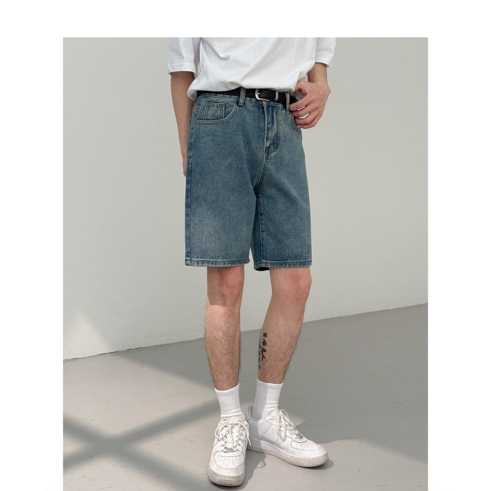 Denim Shorts Straight Casual Pants