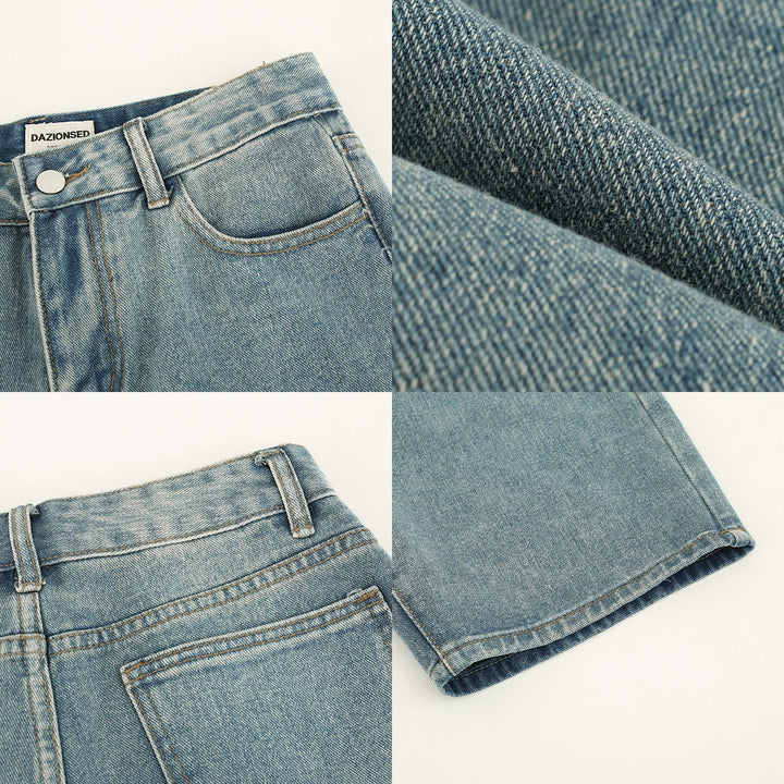 Denim Shorts Straight Casual Pants