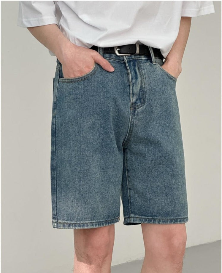 Denim Shorts Straight Casual Pants