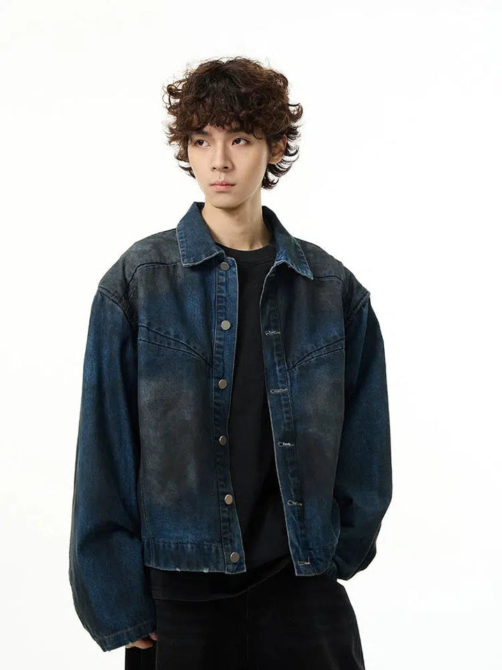 Dirty Blue Short Denim Jacket