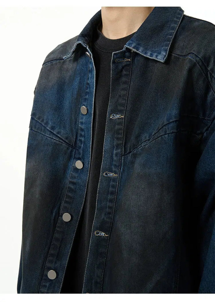 Dirty Blue Short Denim Jacket