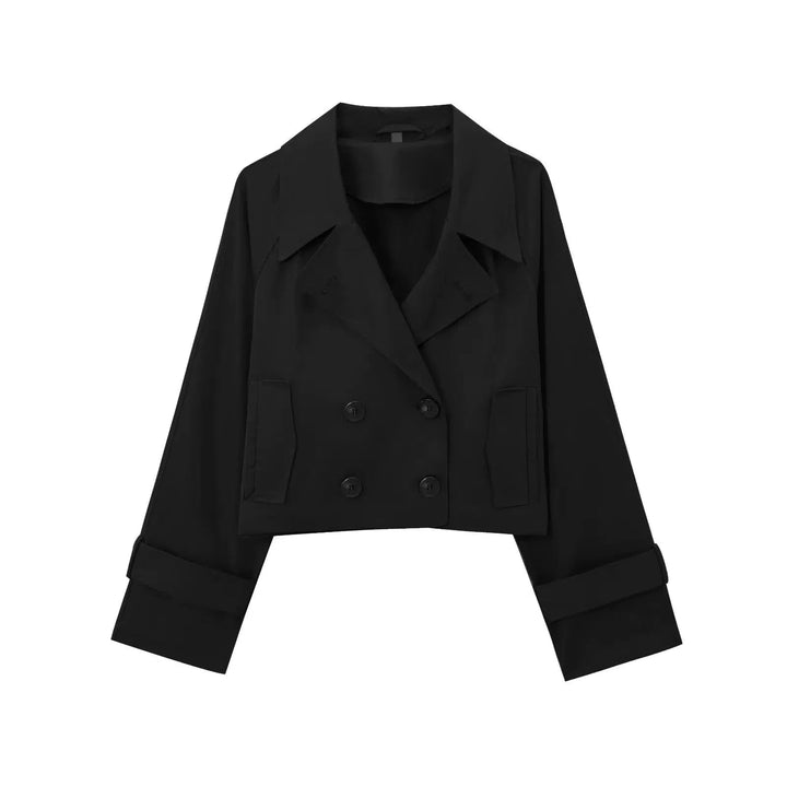 Double-Breasted Cropped Coat